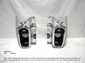 1957 1958 CADILLAC REAR BUMBER ENDS RECHROME PAIR