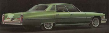 1975 4 Window / Hardtop Sedan Cadillac De Ville
