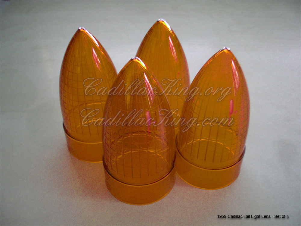 (image for) 1959 CLASSIC AMBER TAIL LIGHT LENS - SET OF 4