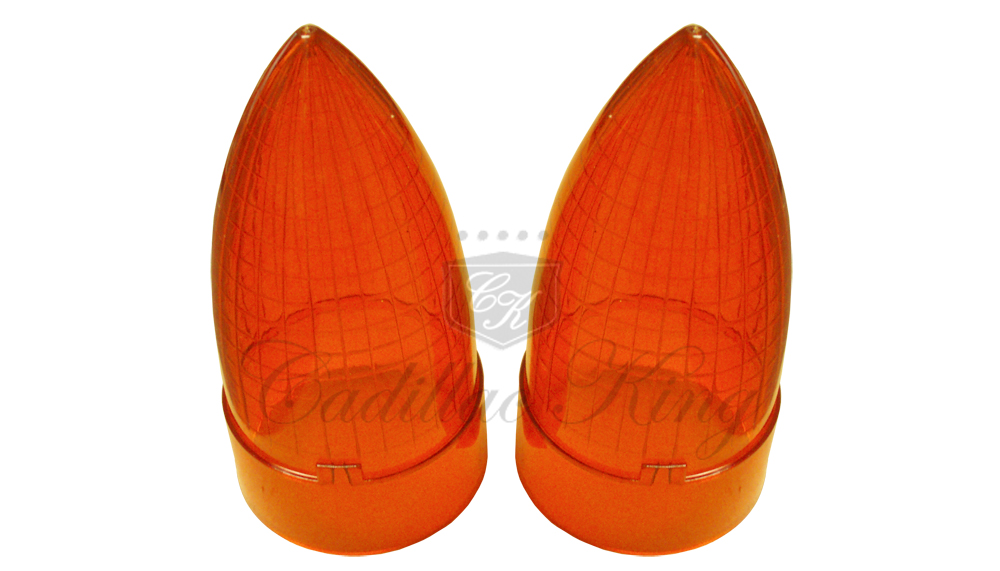 (image for) 1959 CLASSIC AMBER TAIL LIGHT LENS - PAIR