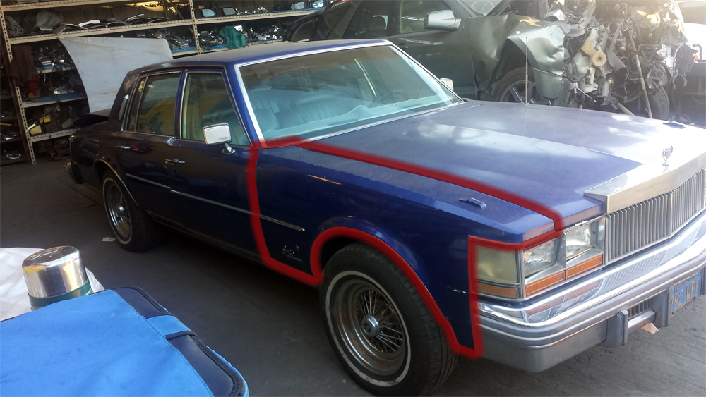(image for) 1979 CADILLAC SEVILLE RIGHT FENDER - GOOD USED
