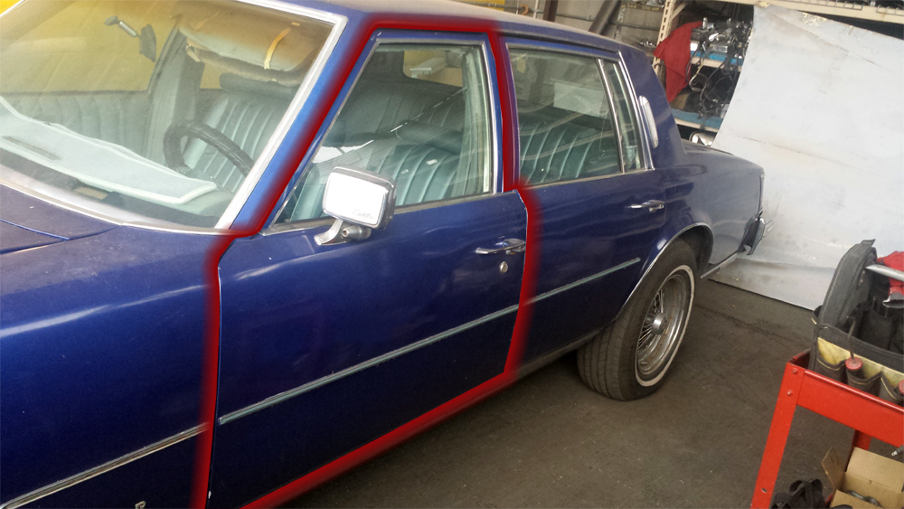 (image for) 1979 CADILLAC SEVILLE LEFT FRONT DOOR SHELL ONLY
