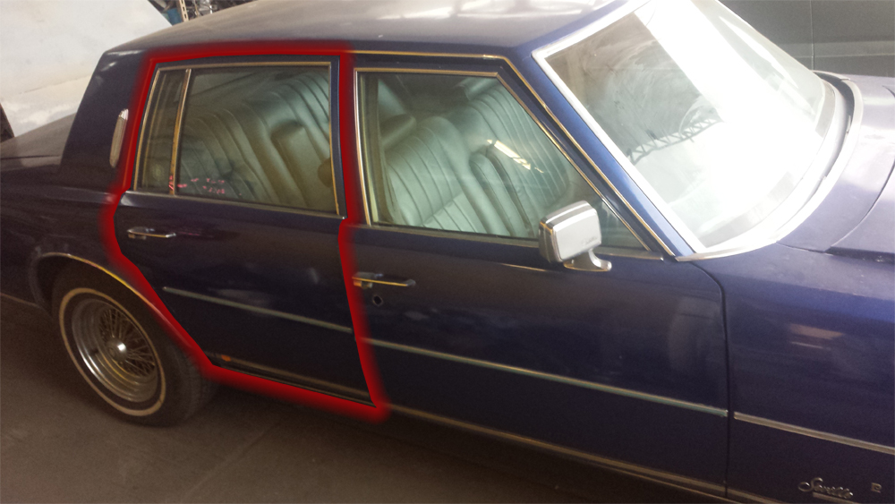 (image for) 1979 CADILLAC SEVILLE RIGHT REAR DOOR SHELL ONLY