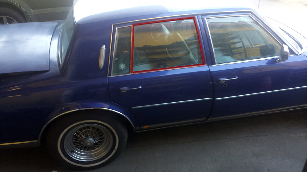 (image for) 1979 CADILLAC SEVILLE RIGHT REAR DOOR GLASS - USED