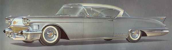 (image for) 1958 SeVille Hardtop Coupe 2 Door Cadillac Eldorado Series 62